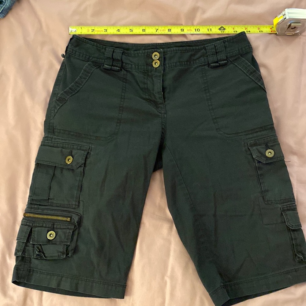 INC black cargo shorts